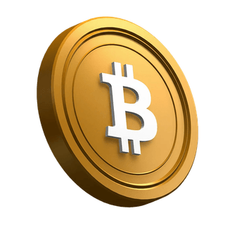 বিটকয়েন (BTC) কয়েনটি হেলানো অবস্থায় হিরো সেকশনের ডিজাইনে স্থাপিত